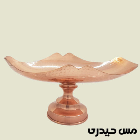کشکول رولت خوری مسی پایه دار تولید زنجان