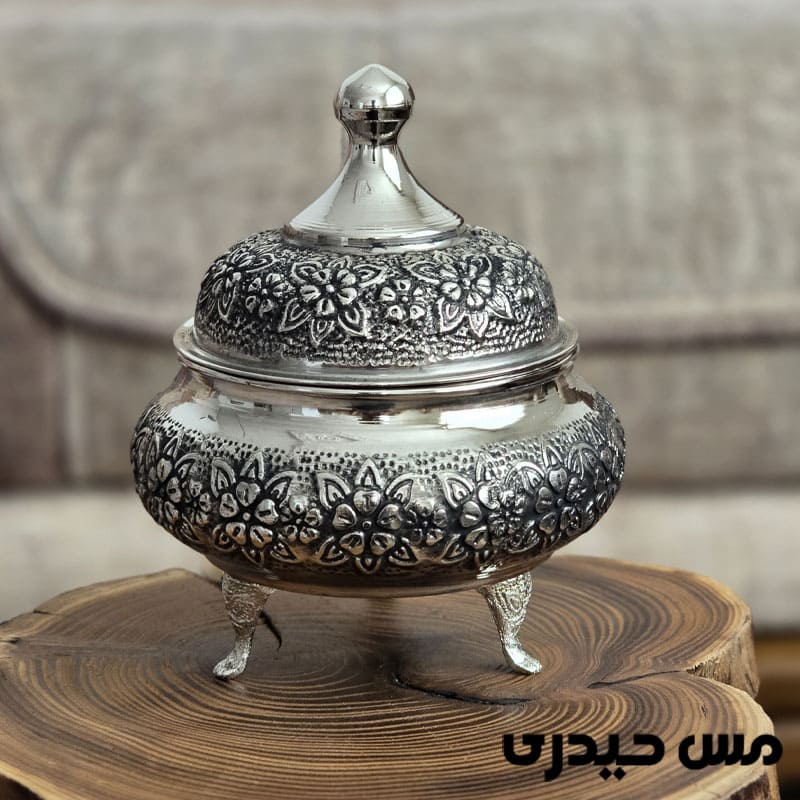 قندان کروم مدل رز آرشیدا ( 3 پایه )