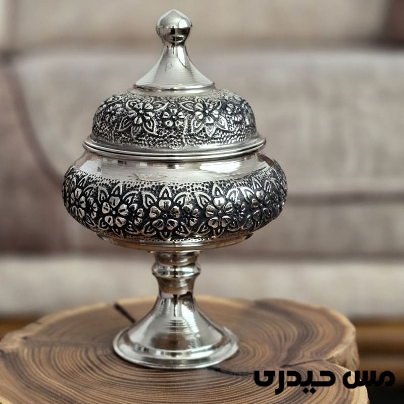 قندان کروم مدل رز آرشیدا ( پایه بلند)