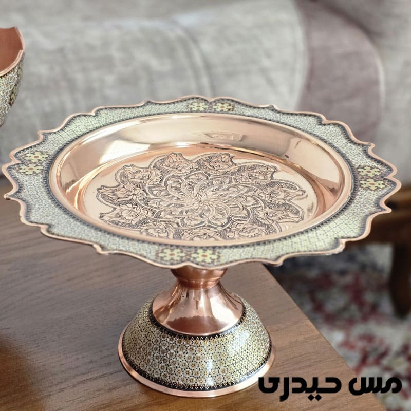 شیرینی خوری خاتم کاری مدل هیراد