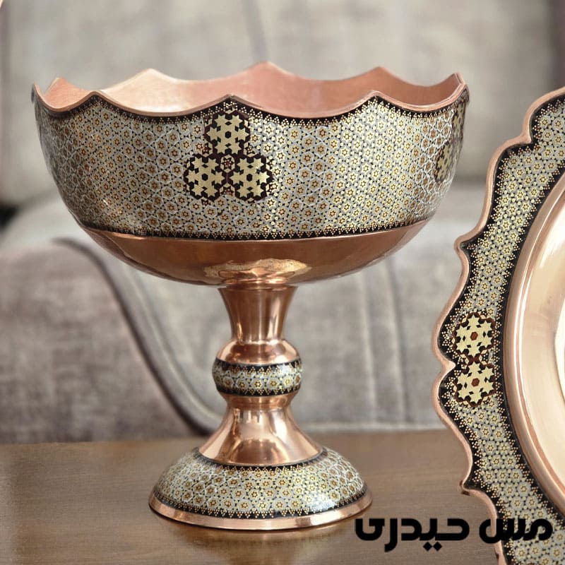 شکلات خوری خاتم کاری مدل هیراد