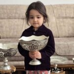 آجیل خوری مسی آب نقره و قلم مدل آرون