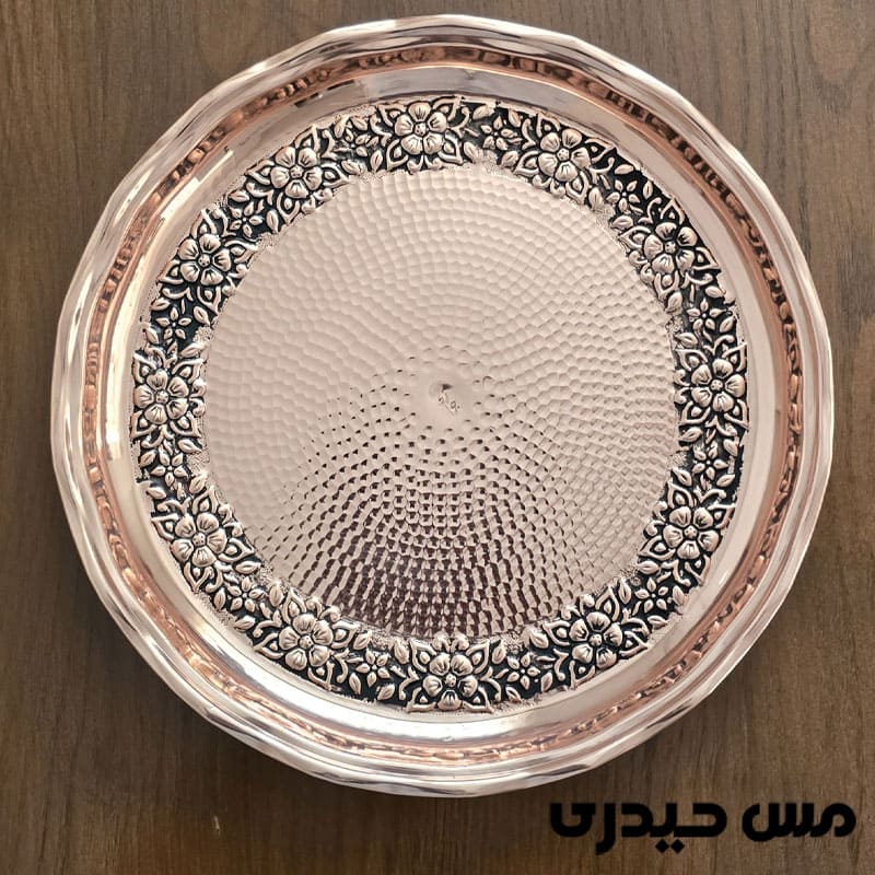 سینی مسی گرد طرح رز آرشیدا