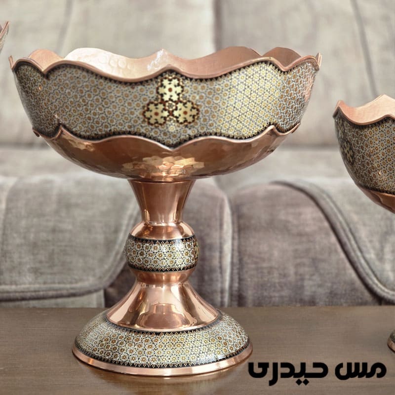 آجیل خوری خاتم کاری مدل هیراد