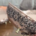 آجیل خوری مسی سه پایه مدل حریر زنجان - Image 2