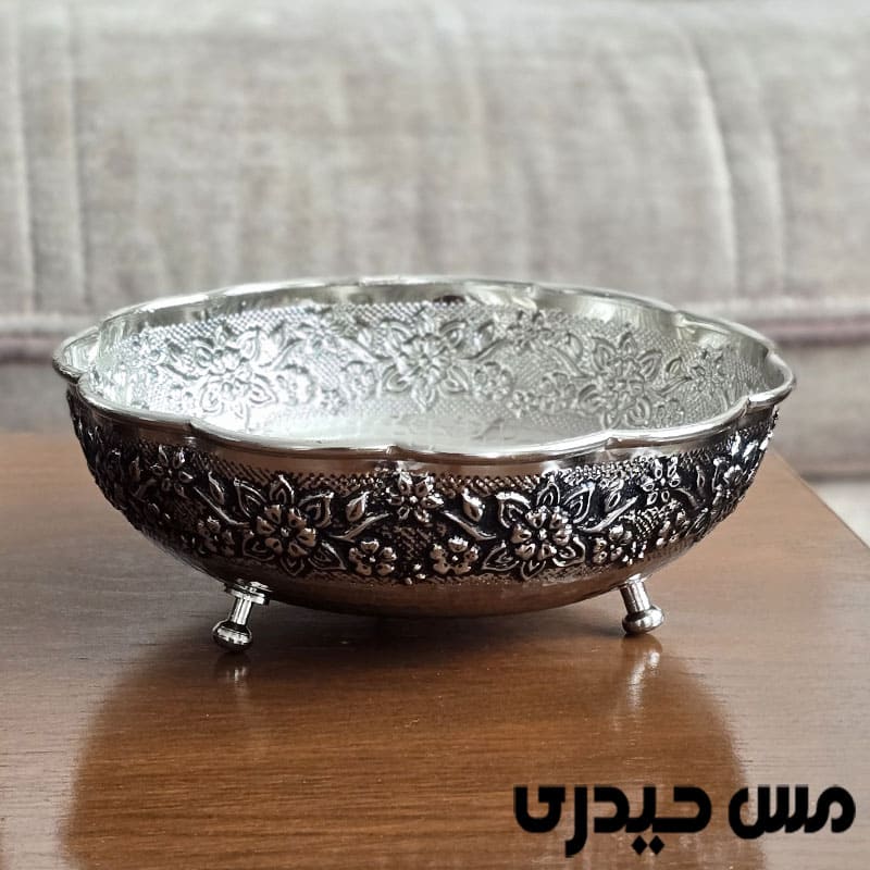 شکلات خوری کروم سه پایه مدل حریر زنجان